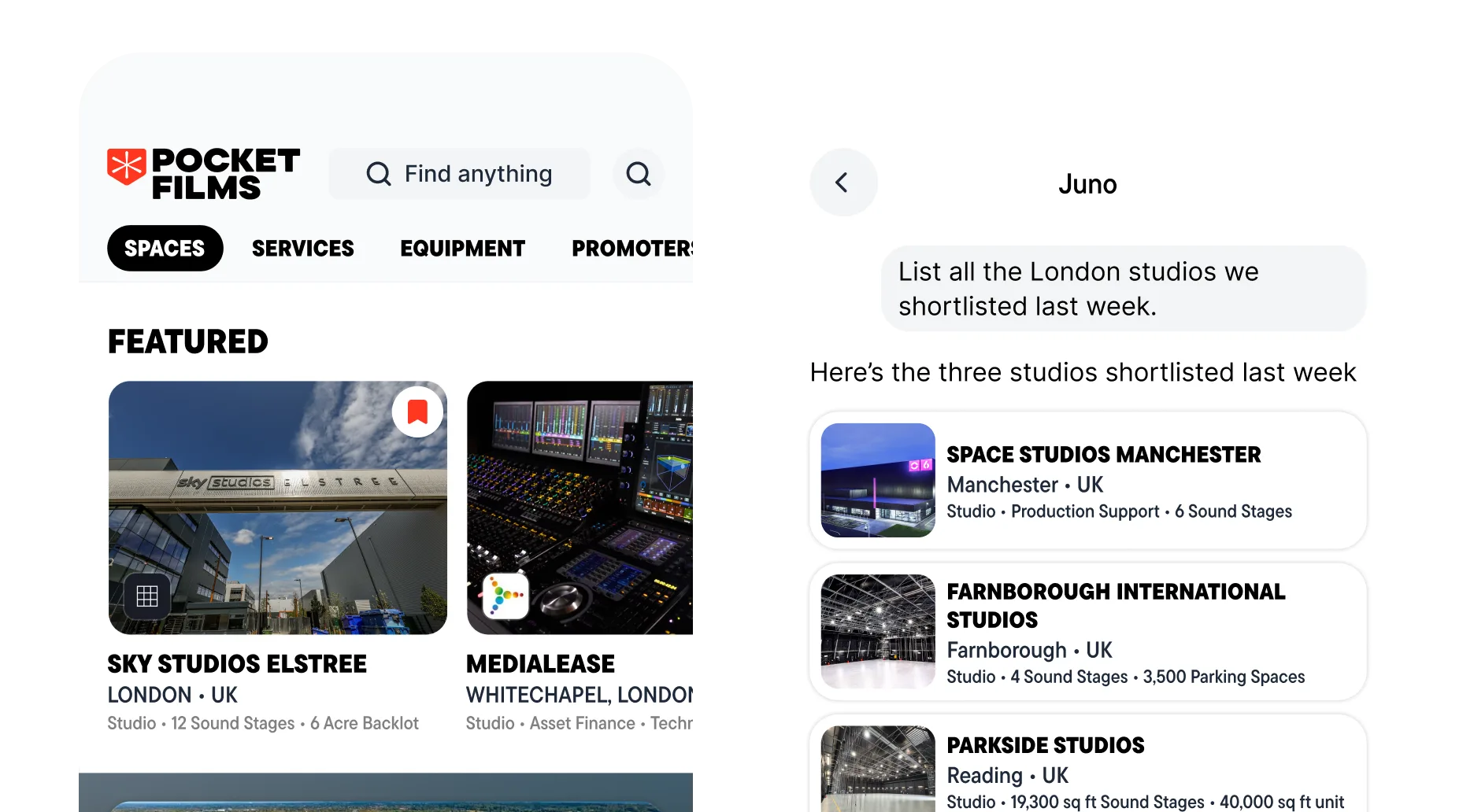 Pocket Films mobile app